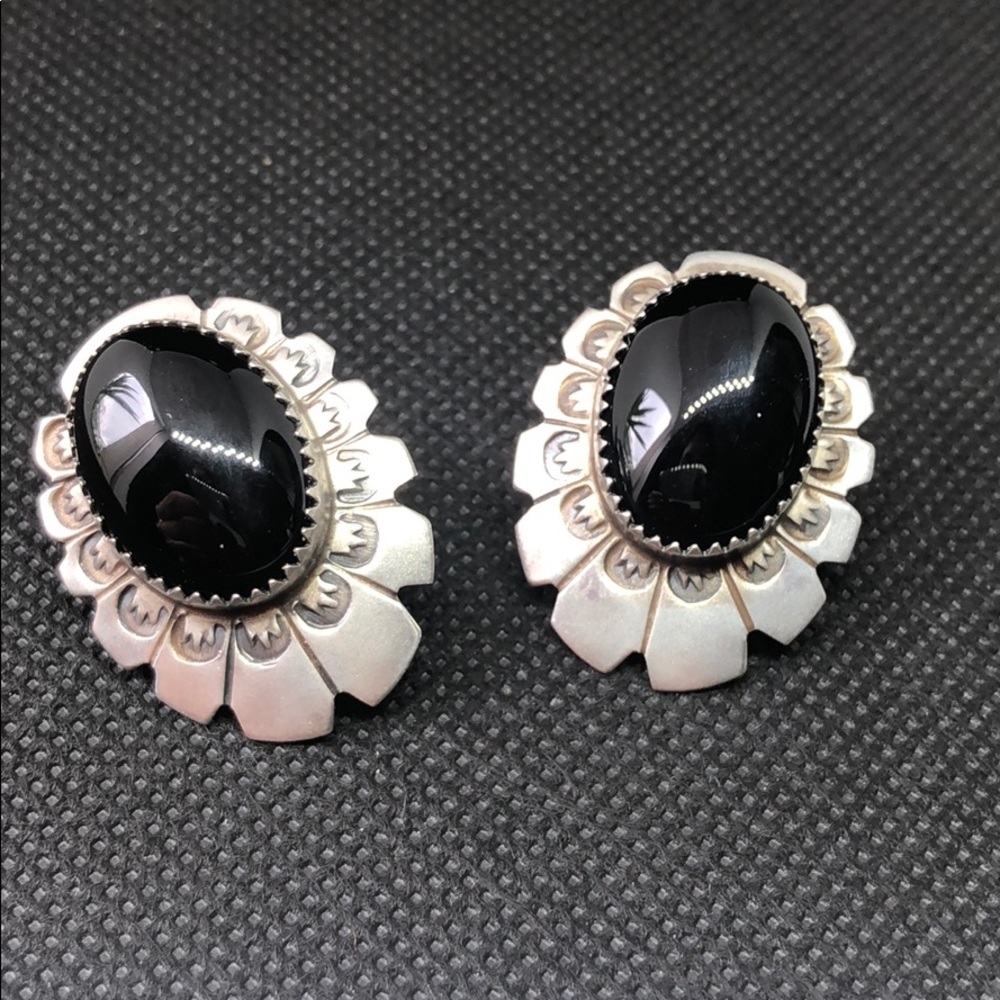 Vintage Navajo L Smit (LS) earrings